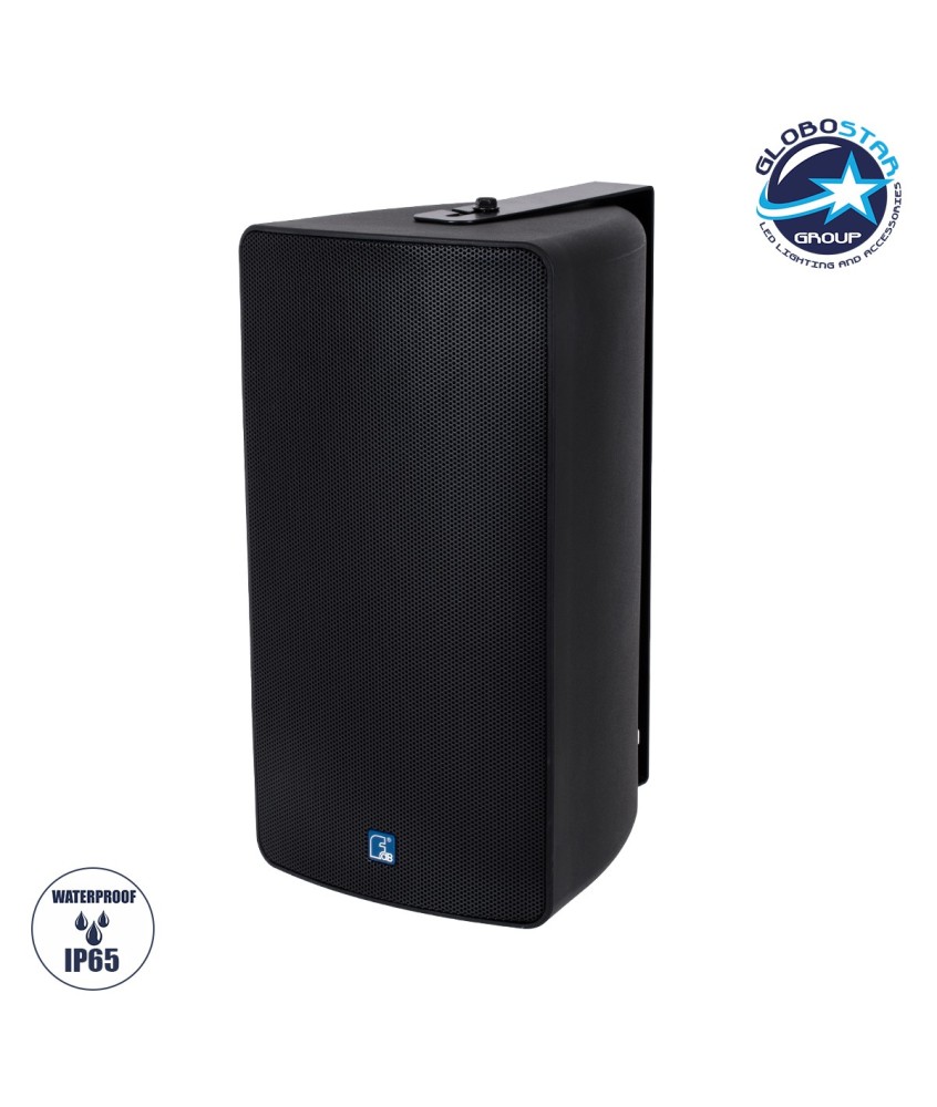 GloboStar® FDB ES108BT 98004 Facilities Speaker - Παθητικό Ηχείο Εγκαταστάσεων Επιτοίχιο με Μετασχηματιστή 100V & 16Ω - 150W RMS (600W Peak) - 1 x 8" Inches LF & 1 x 1" Inches HF - Αδιάβροχο IP65 - Μαύρο - Μ24 x Π28.5 x Υ45cm